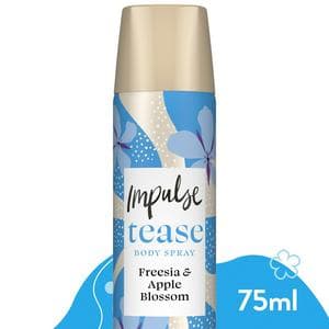 Impulse Body Spray Deodorant, Tease 75ml