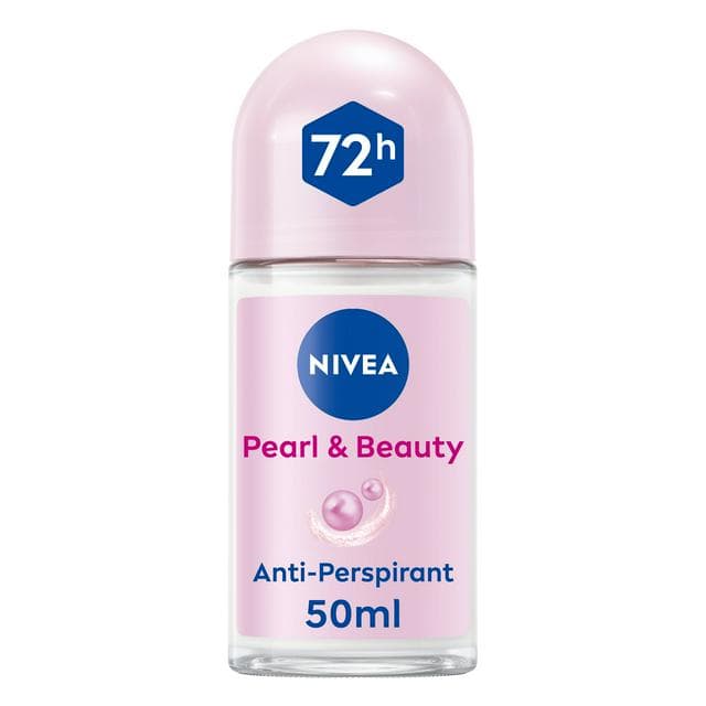 Nivea Pearl & Beauty Anti Perspirant Deodorant Roll On 50ml - gallery image 1