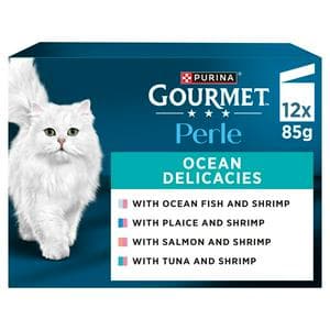 Gourmet Perle Ocean Delicacies in Gravy Wet Cat Food 12 x 85g