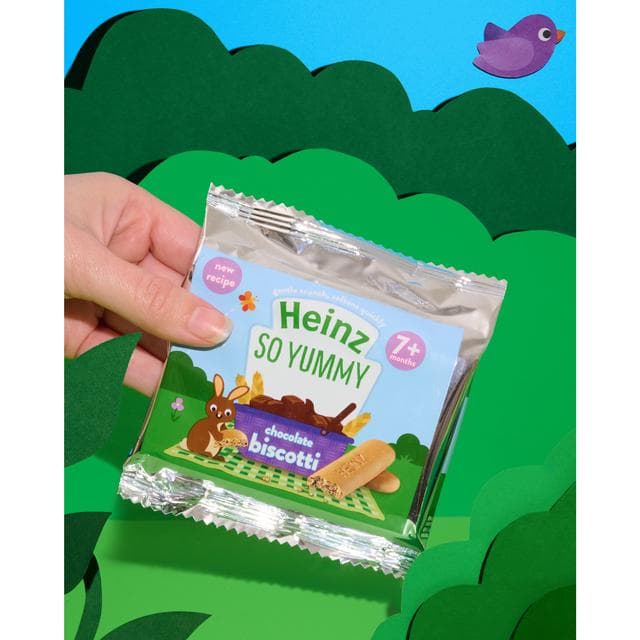 Heinz Chocolate Biscotti Baby Food Snacks 7+ Months 60g - gallery image 3