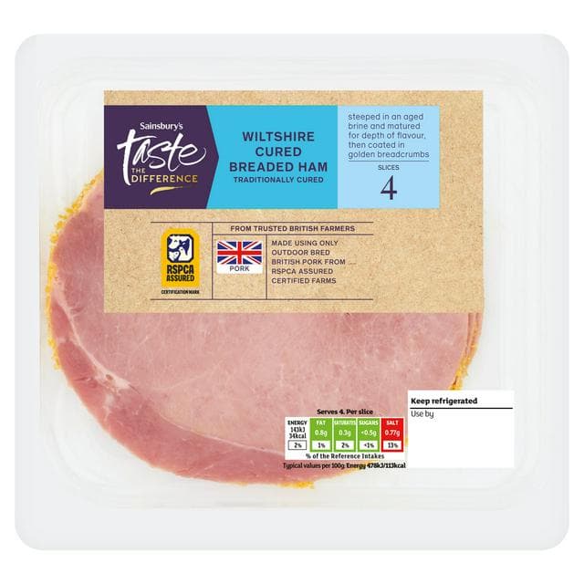 Sainsbury's 120g Wiltshire Cured Breaded Ham, Taste the Difference - gallery image 1