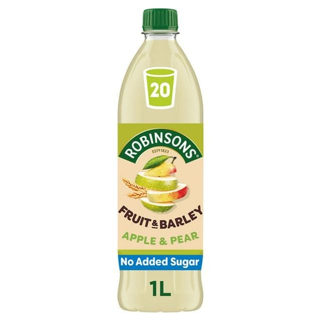 Robinsons Fruit & Barley Apple & Pear Squash No Added Sugar 1L - gallery image 1