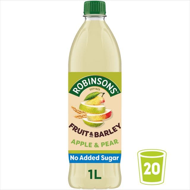 Robinsons Fruit & Barley Apple & Pear Squash No Added Sugar 1L - gallery image 3