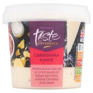 Sainsbury's Carbonara Sauce, Taste the Difference 350g (Serves 2)
