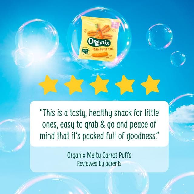 Organix Carrot & Herb Stix Organic Baby Puffs Multipack 10 months+ 4x15g - gallery image 5