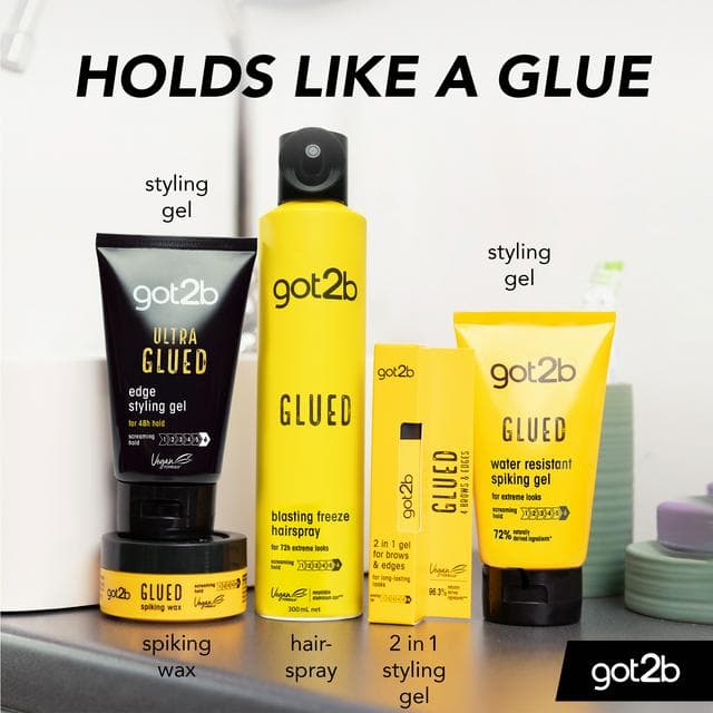 Got2b 150ml Water Resistant Glued Spiking Hair Gel - gallery image 6