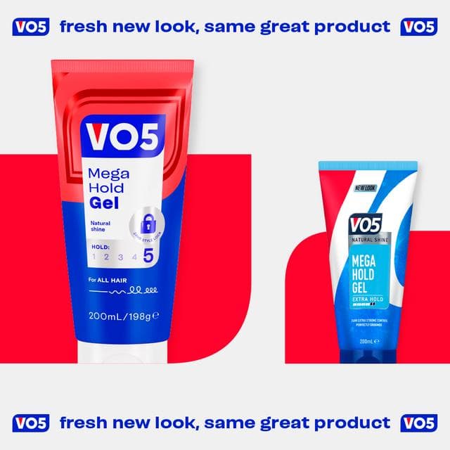 Vo5 Extreme Mega Hold Styling Gel 200ml - gallery image 4