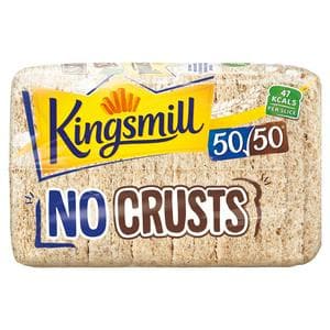 Kingsmill 400g No Crusts 50/50 Crustless Bread