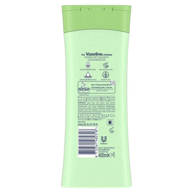 Vaseline Intensive Care Aloe Soothe Body Lotion Hydrates & Refreshes Dry Skin 400ml - gallery image 6