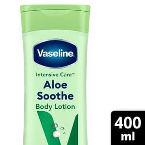 Vaseline Intensive Care Aloe Soothe Body Lotion Hydrates & Refreshes Dry Skin 400ml