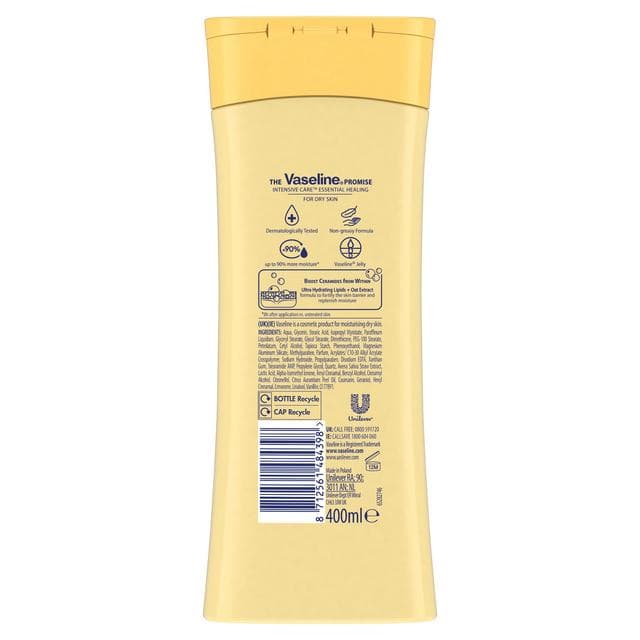 Vaseline Intensive Care Essential Healing Body Lotion Deeply Moisturises Dry Skin 400ml - gallery image 6