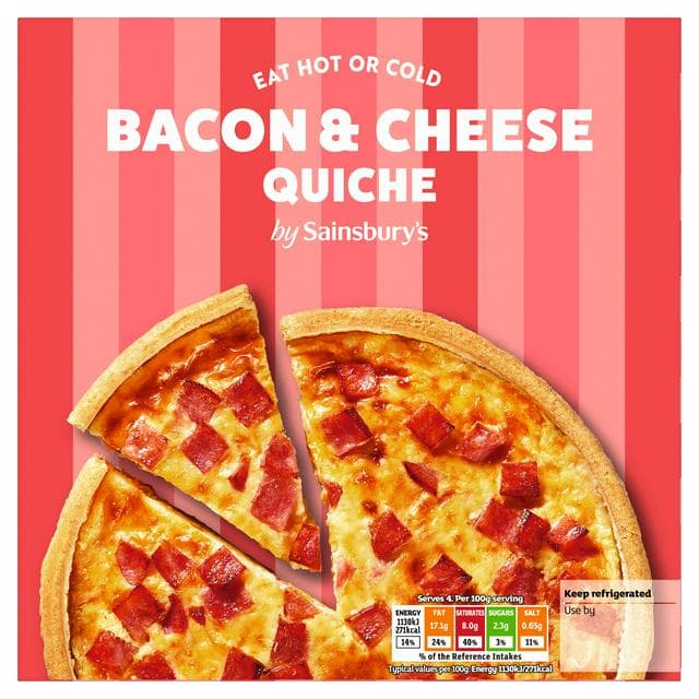 Sainsbury's Bacon & Cheese Quiche 400g - gallery image 1