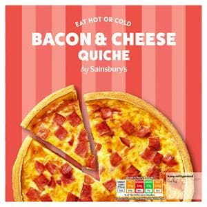 Sainsbury's Bacon & Cheese Quiche 400g
