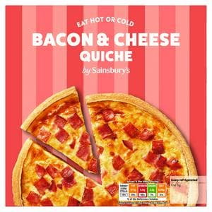 Sainsbury's Bacon & Cheese Quiche 400g