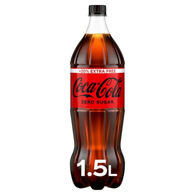 Coca-Cola 1.25L Zero Sugar Bottle - gallery image 1