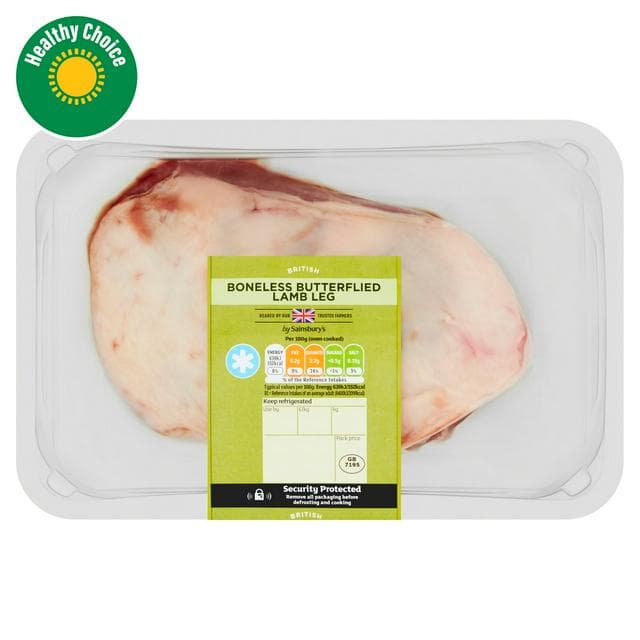 Sainsbury's British Lamb Butterflied Leg - gallery image 1