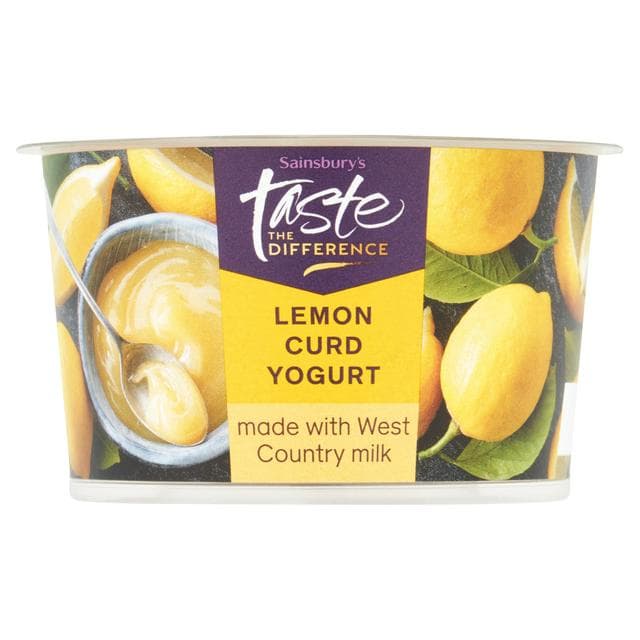 Sainsbury's West Country Lemon Curd Yogurt, Taste the Difference 150g - gallery image 1