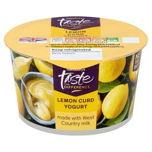 Sainsbury's West Country Lemon Curd Yogurt, Taste the Difference 150g
