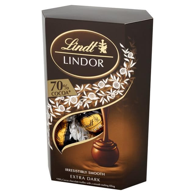 Lindt Lindor Extra Dark Chocolate Truffles Box 200g - gallery image 5