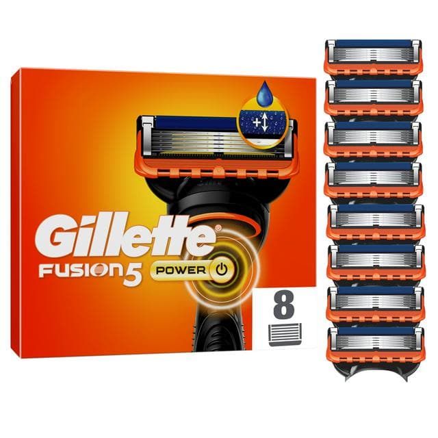 Gillette Fusion Power Mens Razor Blades x8 - gallery image 1