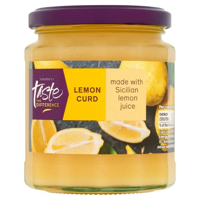 Sainsbury's Lemon Curd, Taste the Difference 320g - gallery image 1