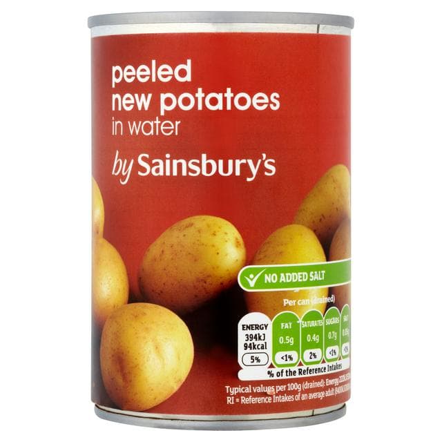 Sainsbury's Peeled New Potatoes In Water 300g (195g*) - gallery image 1