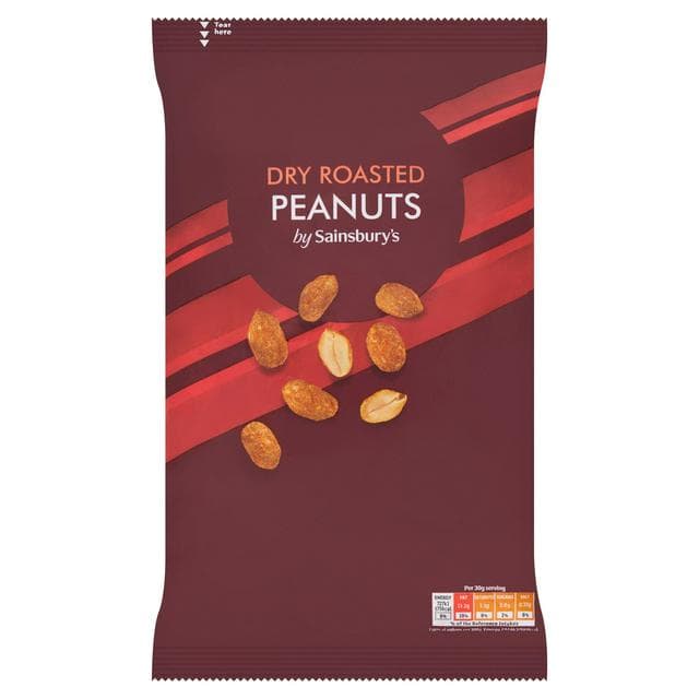 Sainsbury's Dry Roasted Peanuts 550g - gallery image 1