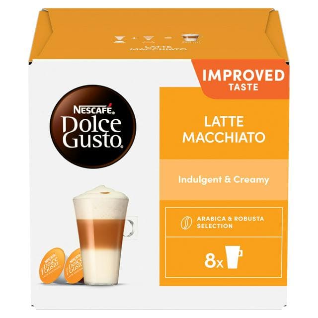 Nescafé Dolce Gusto 16 x Latte Macchiato Coffee Pods (8 Servings) - gallery image 1