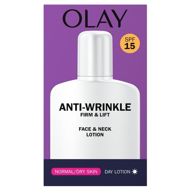 Olay Anti Wrinkle Firm & Lift Face Neck Lotion with SPF15 For Fine Lines Wrinkles 100ml - gallery image 1