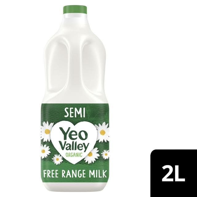 Yeo Valley Organic Fresh Semi Skimmed Milk 2L - gallery image 1