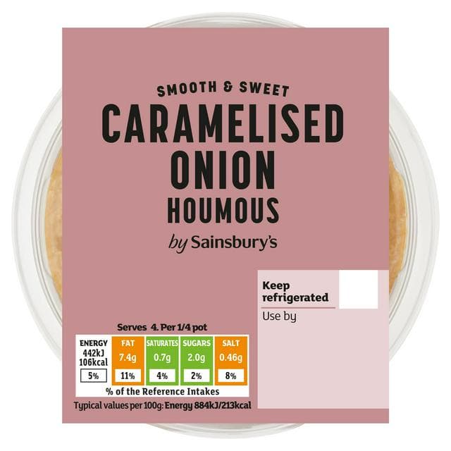 Sainsbury's Caramelised Onion Houmous 200g - gallery image 1