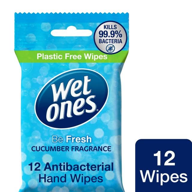 Wet Ones Be Fresh 12 x Anti-Bacterial Hand Wipes - gallery image 1