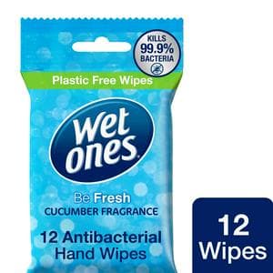 Wet Ones Fresh Antibacterial Hand Wipes x12