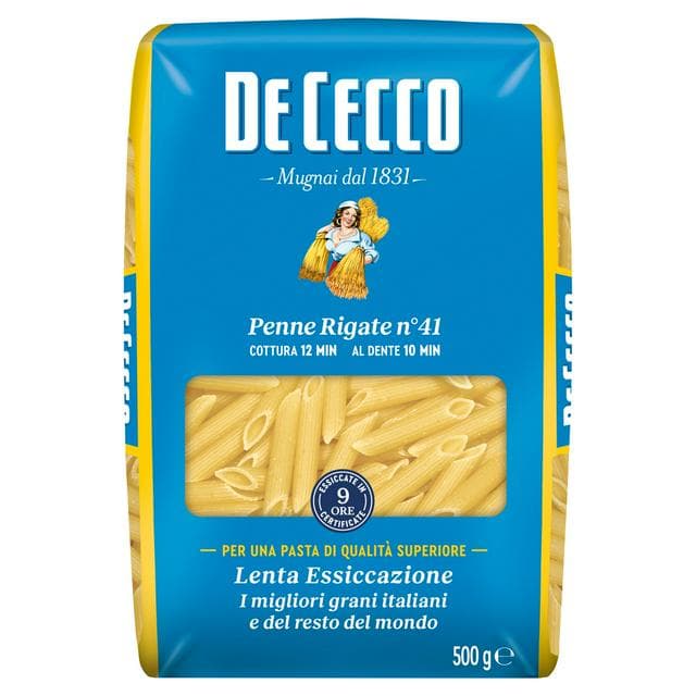 De Cecco Penne Rigate Pasta 500g - gallery image 1