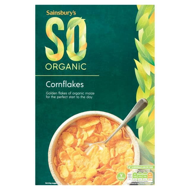 Sainsbury's Cornflakes, SO Organic 375g - gallery image 1