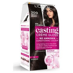 L'Oreal Paris Casting Creme Gloss Semi Permanent Hair Dye Ebony Black 200