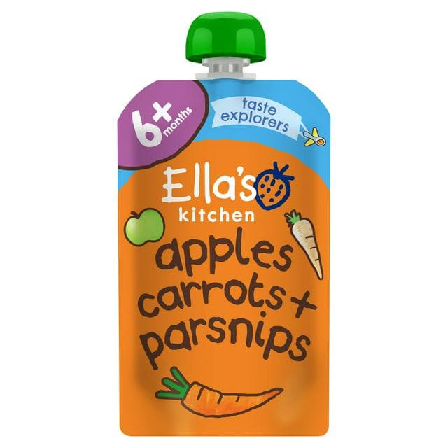 Ella's Kitchen Organic Apples, Carrots & Parsnips Baby Food Pouch 4+ Months 120g - gallery image 1