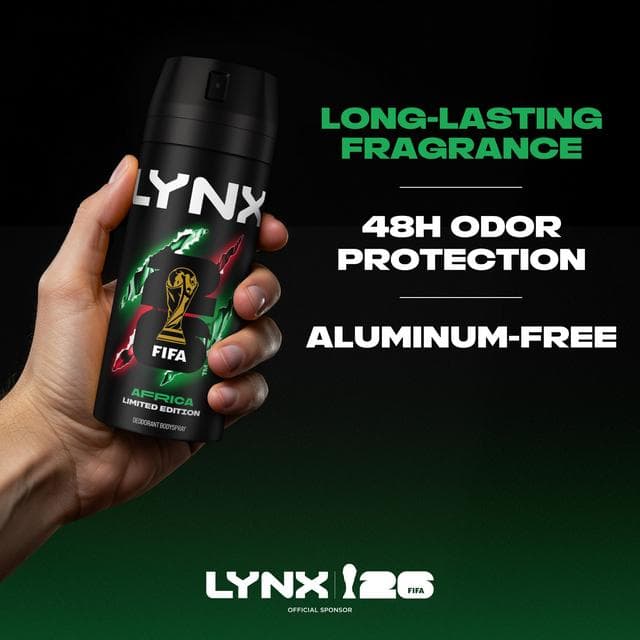 Lynx 150ml Africa 48h Deodorant Aerosol Body Spray for Men - gallery image 6