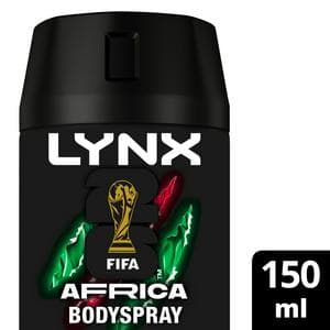Lynx 150ml Africa 48h Deodorant Aerosol Body Spray for Men