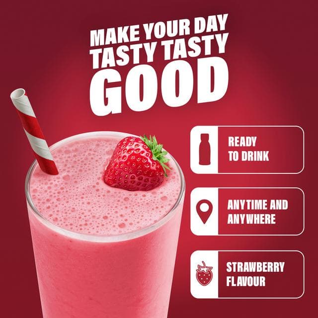 SlimFast Ready to Drink Meal Replacement Shake Strawberry Flavour 6 meals 325ml - gallery image 4