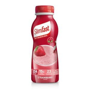 SlimFast Ready to Drink Meal Replacement Shake Strawberry Flavour 6 meals 325ml