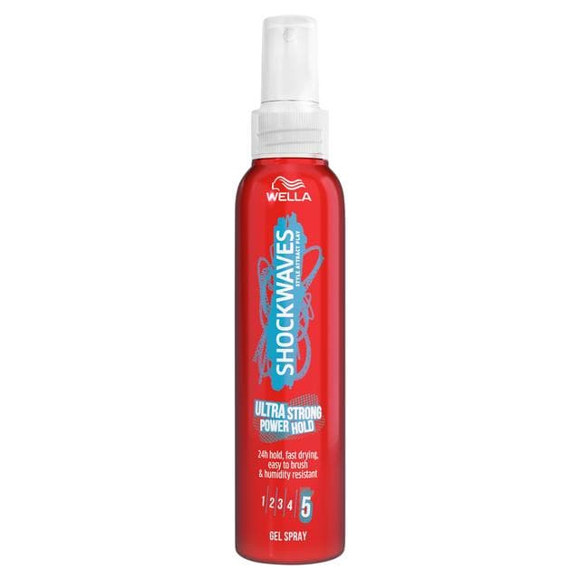 Wella Shockwaves 150ml Power Hold Ultra Strong Gel Spray - gallery image 1