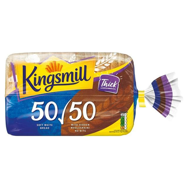 Kingsmill Thick Sliced 50/50 Bread 800g - gallery image 1