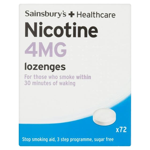 Sainsbury's Nicotine Lozenges, Peppermint 4mg x72 - gallery image 1