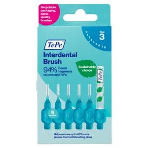 Tepe Interdental Toothbrush Blue 0.6mm x6