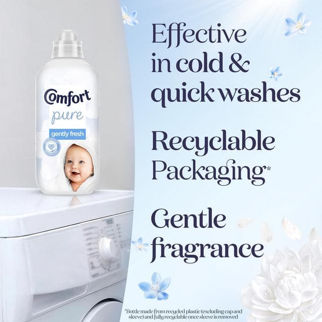 Comfort Pure 31 washes Sensitive Fabric Conditioner 930ml - gallery image 6