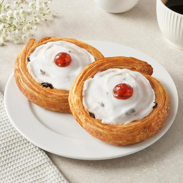 Sainsbury's Danish Pastry Raisin Whirls x2 - gallery image 1