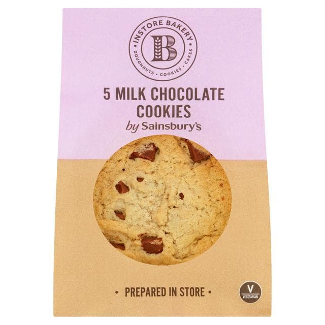 Sainsbury's Milk Chocolate Cookies x5 - gallery image 1