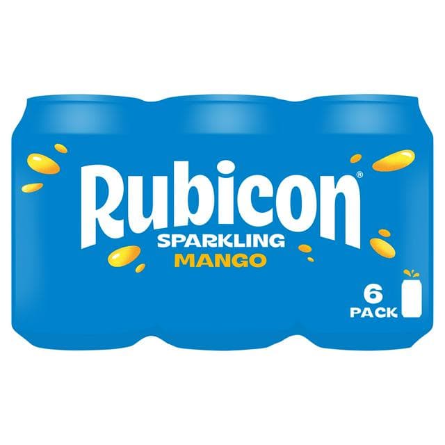 Rubicon Sparkling Mango Juice Soft Drink 6x330ml - gallery image 1