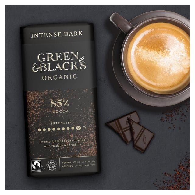 Green & Black's Organic 85% Dark Chocolate Bar 90g - gallery image 2
